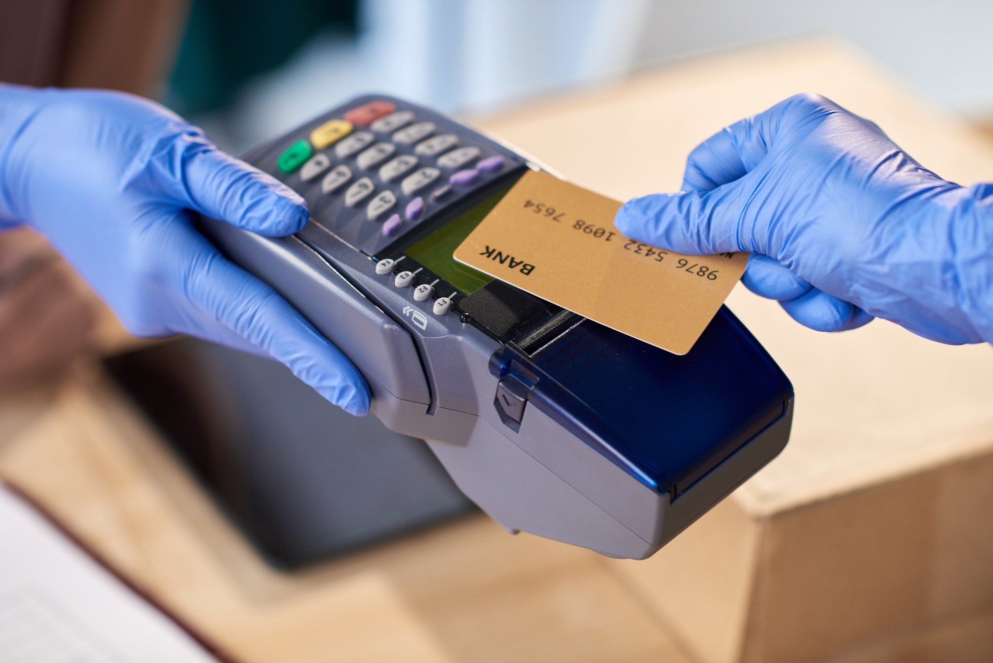 Contactless payment with credit card